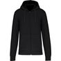 Kariban Sweat-shirt à capuche écoresponsable à fermeture zippée homme black
