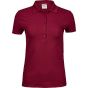 Tee Jays Women's Luxury Stretch Polo deep_red