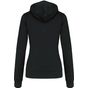 kariban sweat-shirt zippé capuche contrastée femme black/fine_grey