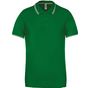 Kariban Polo maille piquée manches courtes homme kelly_green/light_grey/white