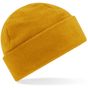 Beechfield Bonnet à revers en polaire recyclé mustard