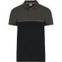 WK Designed To Work Polo bicolore écoresponsable manches courtes unisexe black/dark_grey