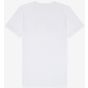 Bella Unisex v-neck jersey tee white