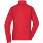 James&Nicholson Ladies' Structure Fleece Jacket red/carbon