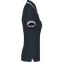 Kariban Polo femme manches courtes à liserés contrastés navy/white