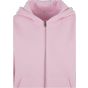Build Your Brand Ladies Fluffy Zip Hoody Soft pink