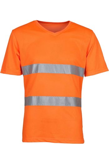 T-Shirt col V haute visibilité top cool