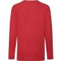 fruit of the loom Kids valueweight long sleeve T red