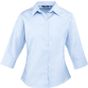 Premier Chemisier popeline manches 3/4 light_blue