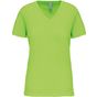 Kariban T-shirt BIO150IC col V femme lime