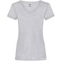 fruit of the loom Valueweight V-Neck T Lady-Fit heather_grey
