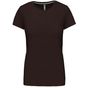 Kariban T-shirt col rond manches courtes femme chocolate