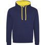 AWDis Just Hoods Varsity Hoodie oxford_navy/sun_yellow