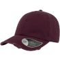 Atlantis Dad Hat Destroyed burgundy