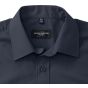 Russell Chemise en Popeline Polyester/Coton classique manches courtes homme french navy