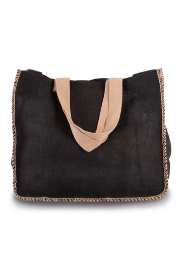 Image produit Sac en jute avec coutures contrastées