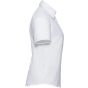 Russell Chemise Oxford cintrée manches courtes femme white
