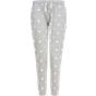 SF Clothing Women´s cuffed lounge pants heather_grey/white_stars