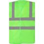 Yoko Gilet haute visibilité à maille ajourée recyclée lime