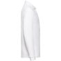 fruit of the loom Kids 65/35 long sleeve polo white
