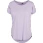 Build Your Brand Ladies Long Slub Tee lilac