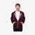 American apparel Unisex salt and pepper zip hoodie 
