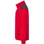 JHK Full zip fleece jacket red/black