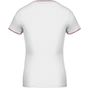 kariban T-shirt maille piquée col V femme white/navy/red