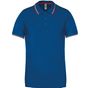 kariban Polo maille piquée manches courtes homme - light_royal_blue/red/white - M