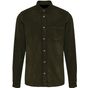 Kariban Chemise manches longues en velours homme washed_dusky_khaki