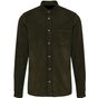 kariban Chemise manches longues en velours homme washed_dusky_khaki