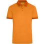 James&Nicholson Men´s Heather Polo orange_melange/dark_orange