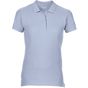 Gildan Premium Cotton Ladies` Double Piqué Polo bleu clair