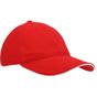 L-merch Heavy Brushed Cap red/white