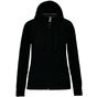Kariban sweat-shirt zippé capuche femme black