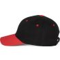 K-up Casquette - 6 panneaux black/red
