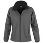 result Womens Printable softshell charcoal/black