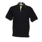 kustom kit Contrast Tipped Piqué black/lime