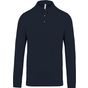 Kariban Polo jersey manches longues homme navy