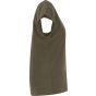New Morning Studios Ladies regular extended shoulder tee olive