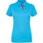 Asquith & Fox Polo contrasté femme turquoise/red