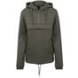 Build Your Brand Ladies Sweat Pull Over Hoody olive
