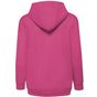 fruit of the loom Kids Classic Hooded Sweat Jacket fuchsia