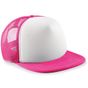 Beechfield Casquette américaine vintage junior fuchsia/white