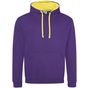 AWDis Just Hoods Varsity Hoodie purple/sun_yellow