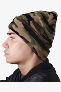 Image produit Bonnet camouflage à revers