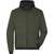 James&Nicholson Men´s Padded Hybrid Jacket olive_melange/black