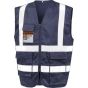 Result Heavy duty polycotton security vest navy