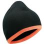Myrtle Beach Beanie with Contrasting Border black/orange
