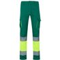 Velilla Pantalon multipoches bicolore haute visibilité green/fluo_yellow